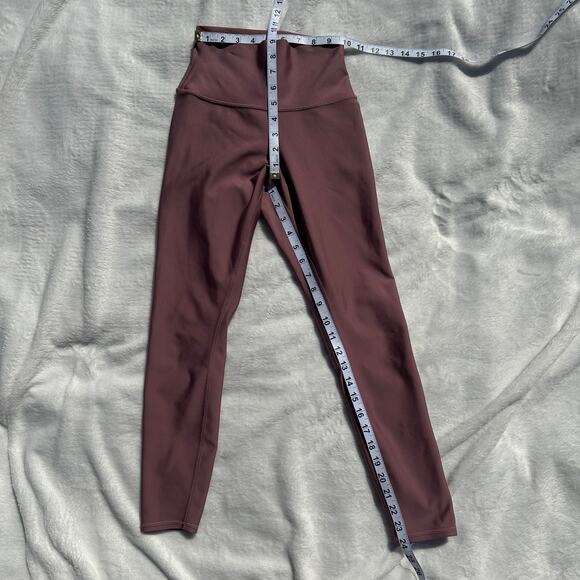 Alo Yoga Woodrose Airlift 7/8 Leggings Intrigue Wild Thing Real Bra Tank XS Set - Picture 12 of 16